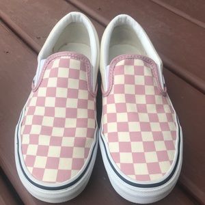 Pink Checked Vans